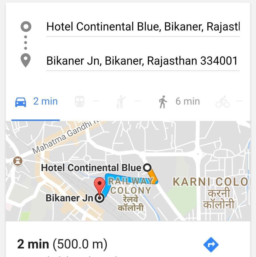 Hotel Continental Blue Bikaner Exterior foto